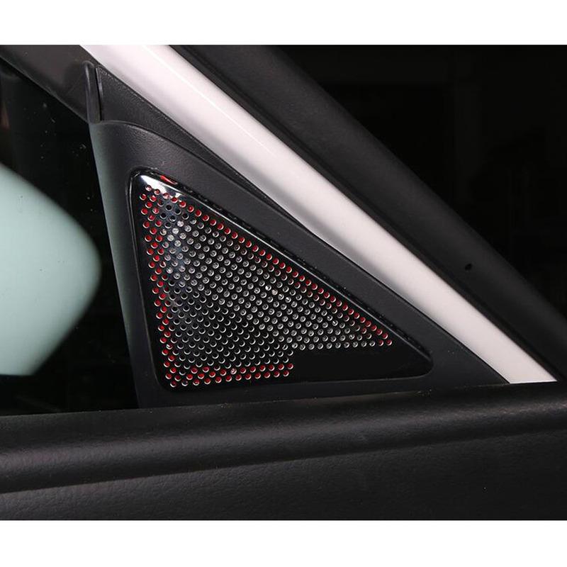 For Mazda 3 Mazda3 Axela M3     Sticker Inner Front Head A Column Frame Triangle Molding Sound Speak Radio Trim