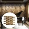 3D Textured Wood Wall Panel 30x30cm Nordic DIY Room Decor Tile Easy Installation for