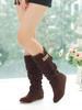 Factory Large Size Women's Boots 35-43 Frosted Lace Tall Boots Long Year