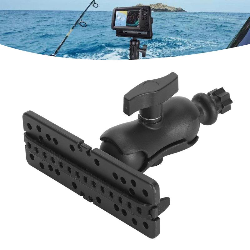 Electronic Fish Finder Holder Weather Resistant 360 Degree Rotating Ball Stable Fish Finder Mount Universal for Boat for Canoe