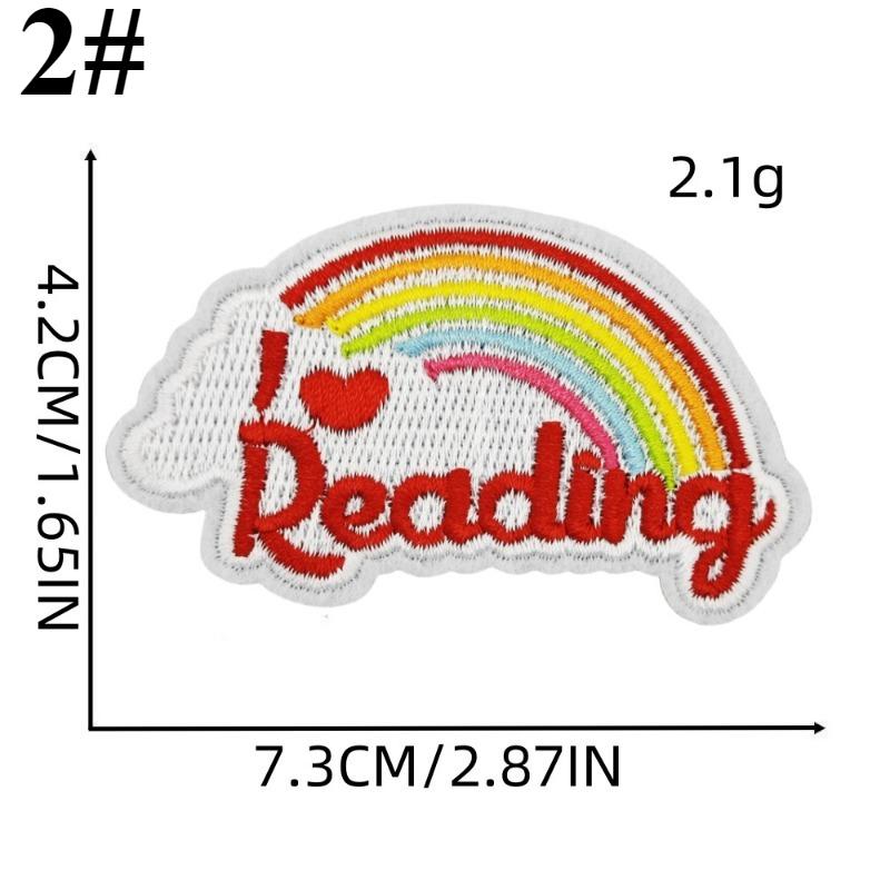 1 комплект вышитых нашивок, красочные милые мультяшные термонаклейки, разнообразные декоративные вышитые нашитки для шитья, одежда, шляпы, джинсы, аксессуары для самостоятельного изготовления (логотип)