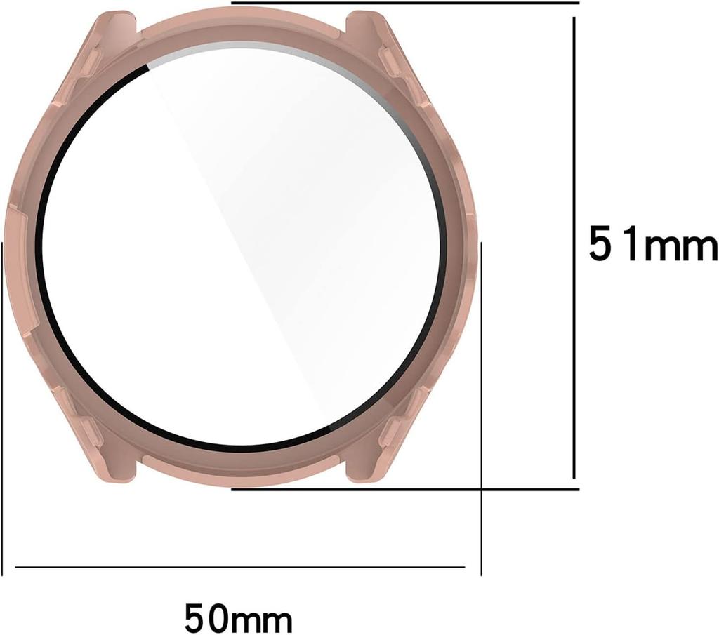 Полный защитный чехол для умных часов Garmin Forerunner 965, 2-в-1: Корпус + Закаленное стекло, Чехол для Garmin Forerunner 965