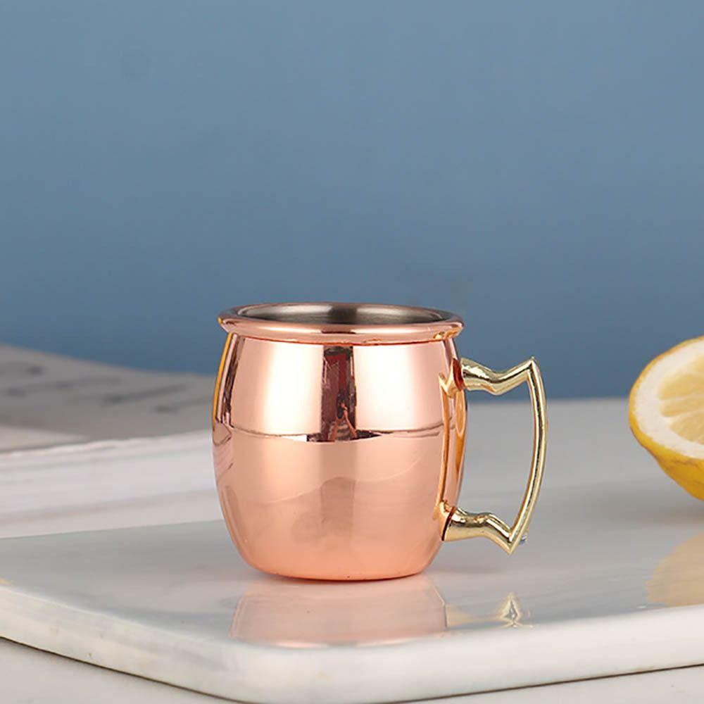 500ml Pure Copper Cup Moscow Mule Handcrafted Mug Cup Hammered Thickened Drum Cup Mules Cocktails Coffee Beer