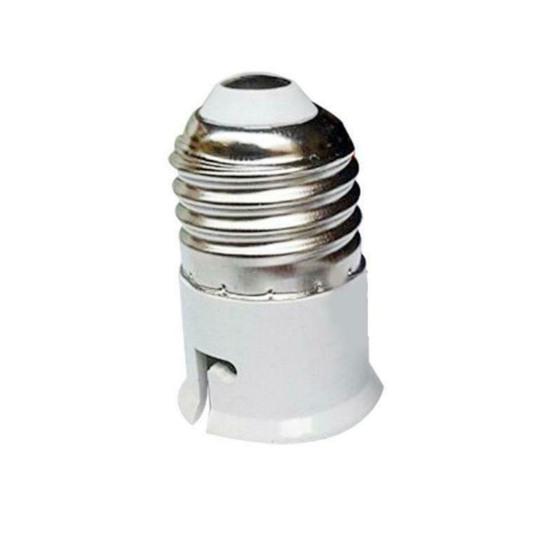 Light Bulb Adapter Durable Replacement E27 Screw On To B22 Light Bulb Converter
