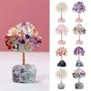 With Base Natural Crystal Tree DIY Wealth Tree Ornaments Crystal Feng Shui Trees  Potted Plants
