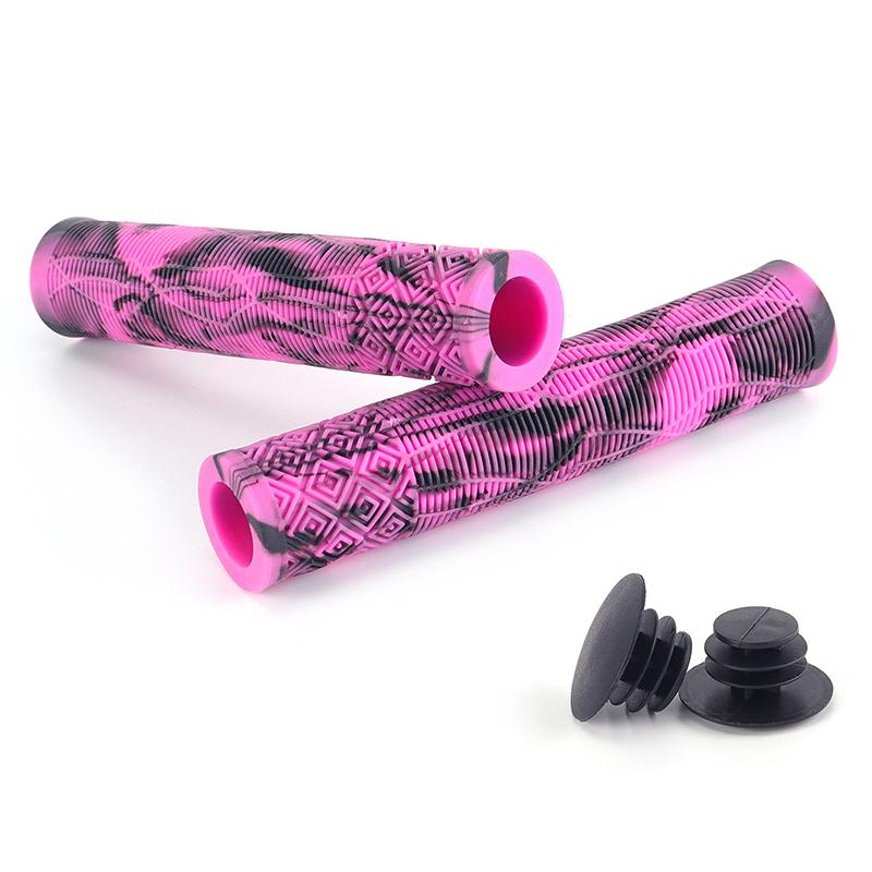1 Pair Bicycle Handlebar Grips Soft Longneck Bars Bike Rubber Handle Grips For 22.2Mm Handlebar Tricycle Wheel Chair Mountain