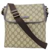 Used Shoulder Bag 223666 GG Supreme Canvas/leather Beige Dark Brown