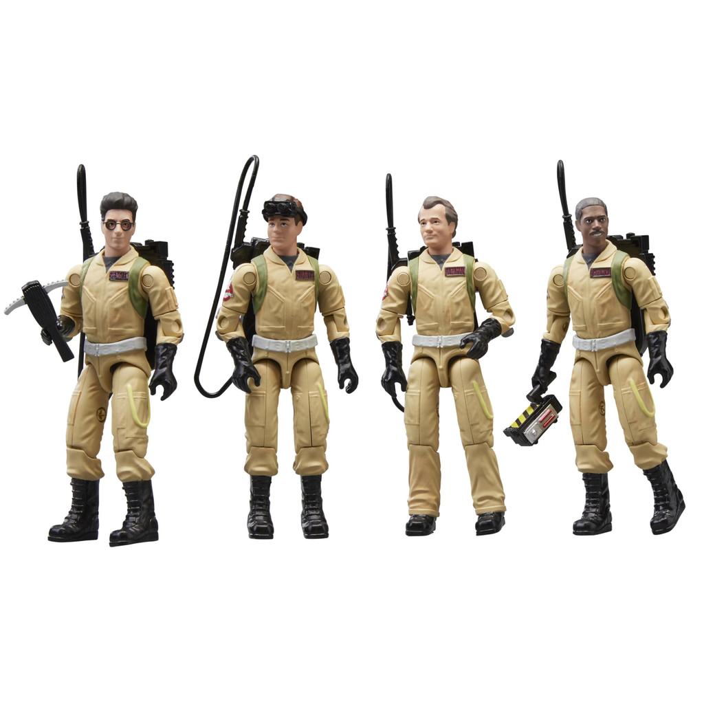 Ghostbusters Plasma Pack O-Ring Action Figure Set, 40th Anniversary, 3.75-inch (9cm) Action Figures, 4-Pack, Ages 4+