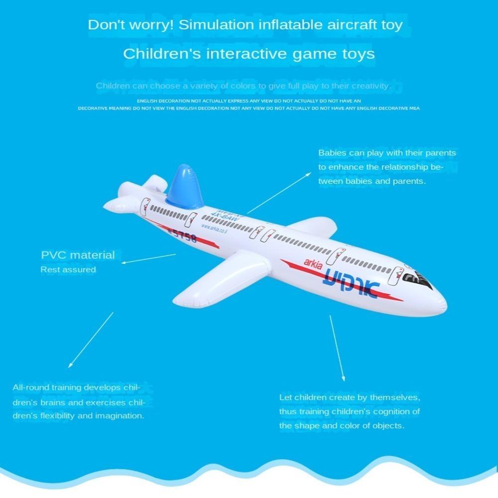 2 Colors Float Airplane 80cm Inflatable Airliner Fun Inflatable Airliner Toy  Kid Birthday Gift