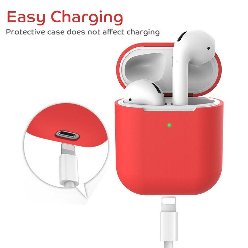 3 шт./комплект для беспроводного зарядного устройства Apple AirPods 2 защитный силиконовый чехол аксессуары