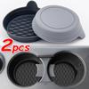 1/2pcs Car Coaster Universal Silicone Non-slip Base Coaster Round Water Cup Holders Drink Holder Automotive Interior Accessories