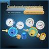 Shockproof All-Copper Pressure Reducing Valve Gauge for Oxygen, Acetylene, Propane, Argon, and CO2.