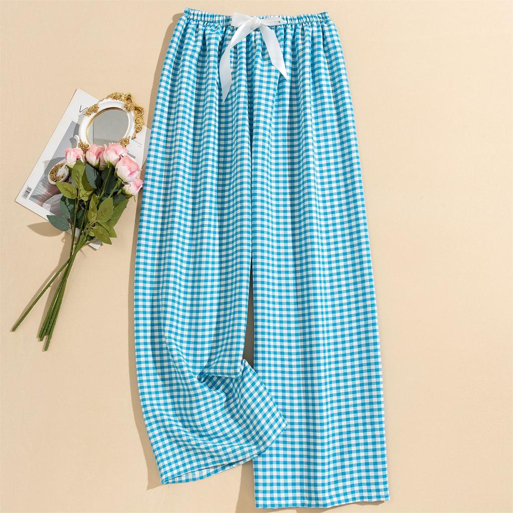 Женские повседневные модные брюки для сна в полоску, брюки для отдыха, которые можно носить как верхнюю одежду, брюки с высокой посадкой