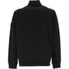 Stone Island Badge Zip Collar Long Sleeve Sweatshirt Men sweatshirt Black K1S1561006-43S0051-V0029