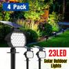 23 светодиодных солнечных прожектора, уличные водонепроницаемые регулируемые ландшафтные прожекторы, прожекторы на солнечных батареях, садовая настенная дорожка