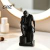 Modern Abstract Figurine 3D Printed Thinker Statue, Meditator Figurine, Thinking Man Yoga Room Decoration Sculpture, Artistic Ornament for Home Office