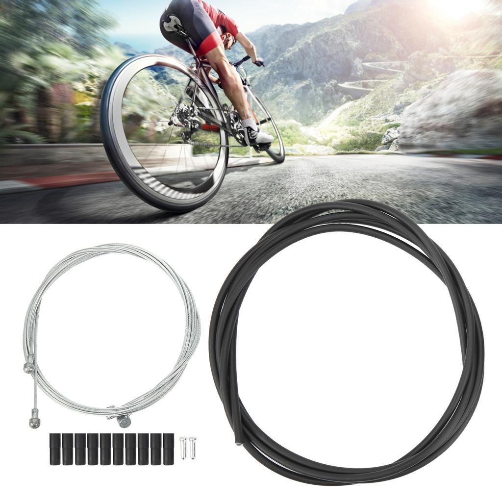 Комплект тросов тормоза и переключения велосипеда, комплект рубашек тросов переключения и тормоза велосипеда