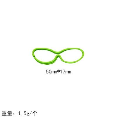 10pcs Colorful glasses, creative paper clips, paper clips, accessories, student office supplies, plastic wire, metal