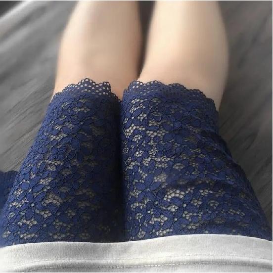 1 Meter Navy Blue Lace Elastic Stretch Lace Trim Wedding Dress Skirt Lace Trim Stretch Floral Lingerie Headband Elastic DIY Lace