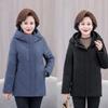 Торговый центр пуховик для мам среднего возраста, женская зимняя куртка нового стиля, куртка средней длины для людей среднего возраста и пожилых людей