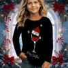 Kids Crew Neck Long Sleeve T‑Shirt, Funny Xmas 3D Print Casual Loose Halloween Party Daily Wear Tops for Children