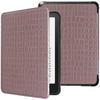 Чехол для Kindle Paperwhite 12-го поколения, 7 дюймов (Выпуск 2024 г.) - Стильный противоударный жесткий чехол из синтетической кожи под крокодила