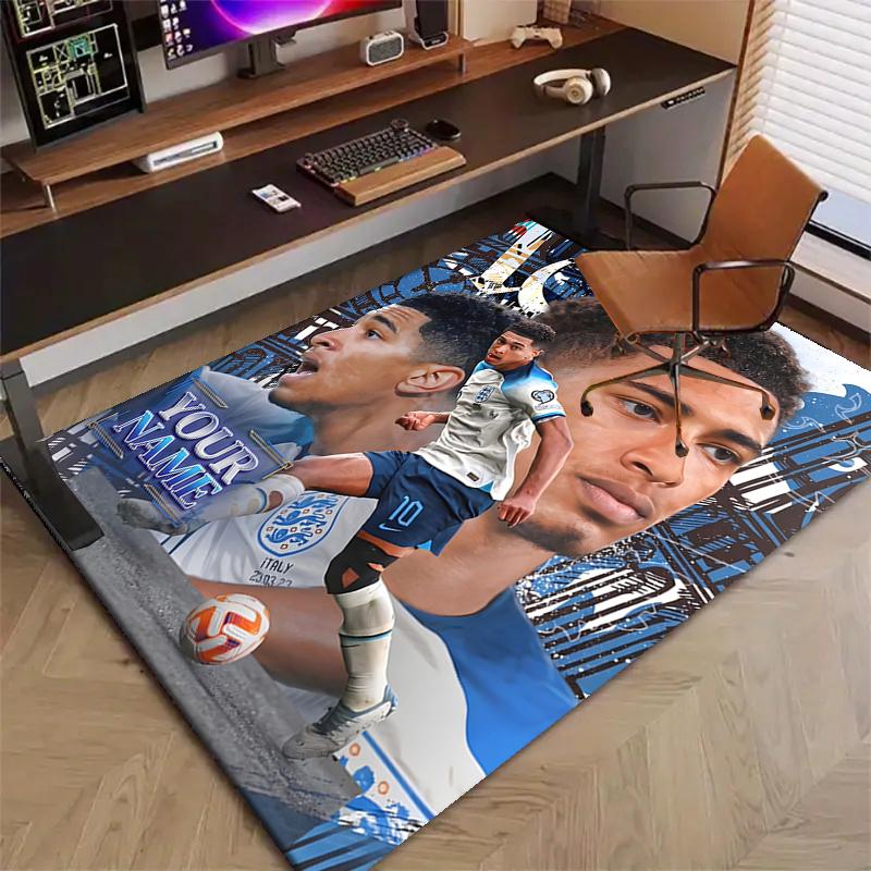 Bellingham Design Area Rug Personalized Name- Non-Slip, Soft & Cozy Floor Mat for Living Room, Office - Indoor/Outdoor Carpet