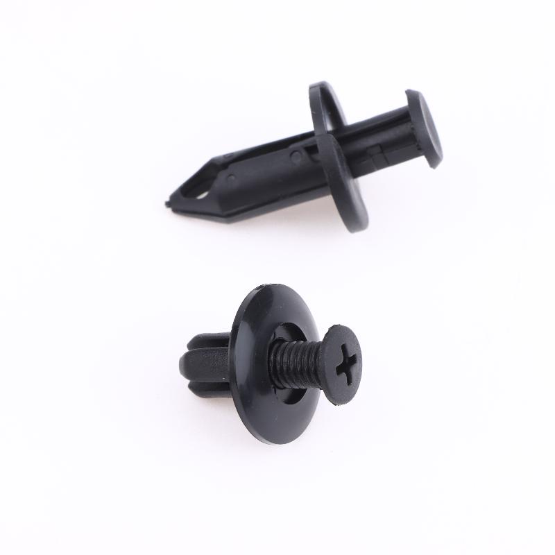 190 шт. Автомобильные крепежные клипсы Пластиковый набор крепежных элементов 6 размеров Автомобильные заклепки-пуговицы Набор кузовных бамперных прижимных заклепок