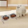 Миска для кошек, контейнер, кормушка для домашних животных, миска для воды, для путешествий, гостиной, в помещении