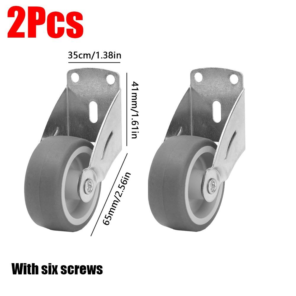 1/2Pcs Side Mounted Directional Roller Mobile Gate Casters Durable Furniture Caster