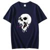 Skull Blood Splatter Funny Graphic T Shirts Fashion Tees Tops Summer Cotton New Shirts And Tshirts Unisex Print T Shirt
