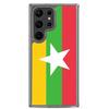 Coque Téléphone - Samsung - Galaxy S23 - Drapeau Birmanie - Souple - Multicolore