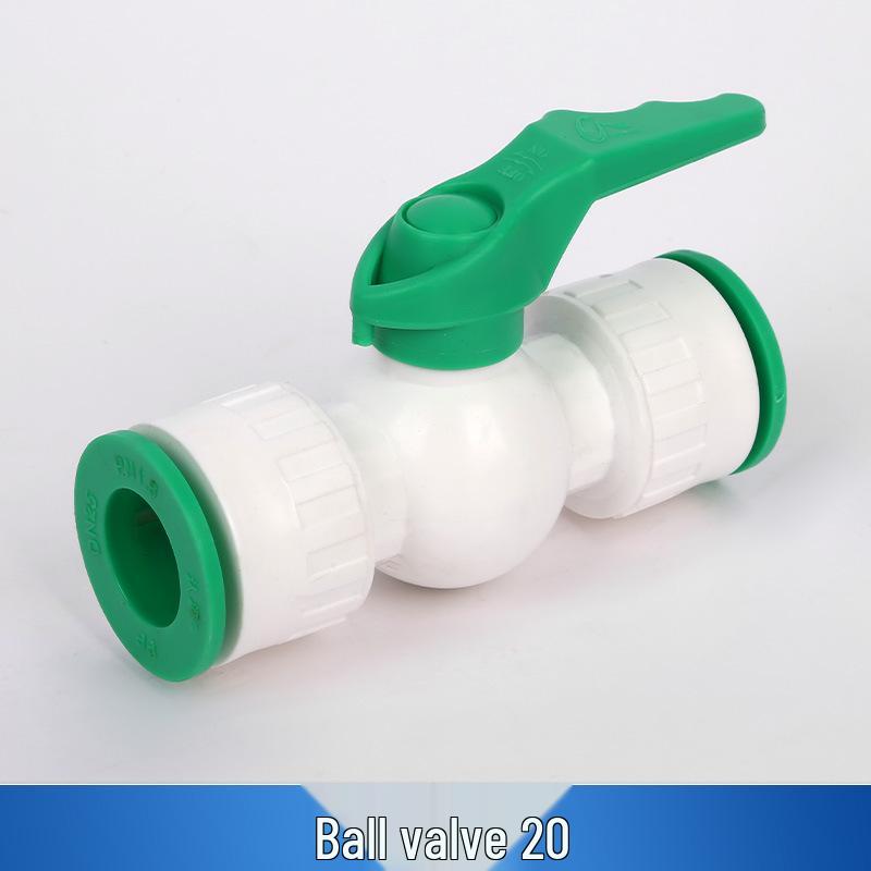 Неплавкий ППР-клапан с быстрым соединением для труб горячего/холодного водоснабжения