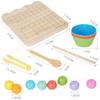 Wooden Fun Xiaoxiao Music Two-In-One Clip Beads Exercise Children'S Hand-Eye Coordination Concentration Training Early Education Toys