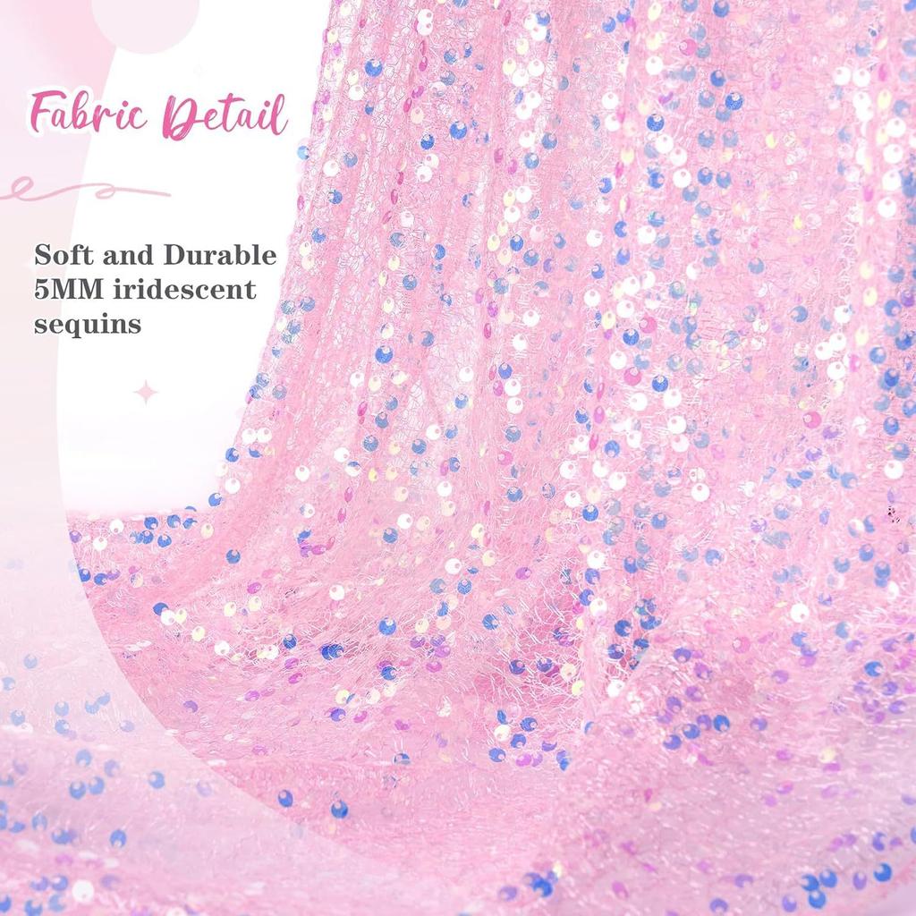 Популярная скатерть с блестками и пайетками в виде русалки, дорожка для стола для девочек, день рождения, свадьба, праздничное украшение, скатерть