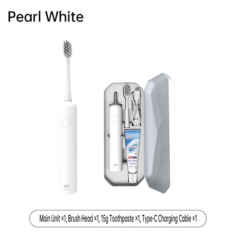 Happily Rechargeable Adult Smart Toothbrush with Soft Bristles Private Label Custom Soft Electric Teeth Cleaning Brush