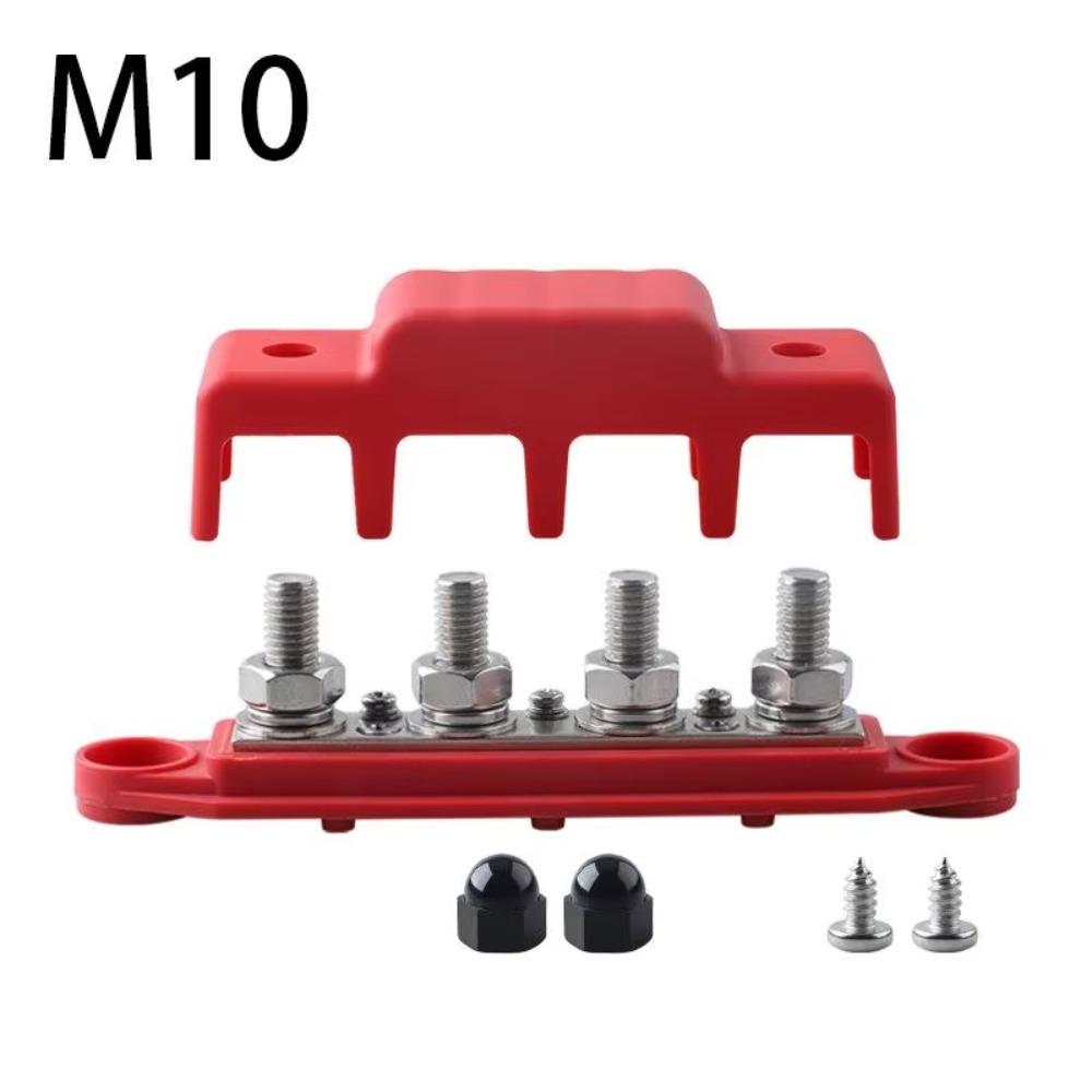 M8 M10 Studs Bus Bar Terminal 250A Battery Junction Block Power Distribution Block Boat Car RV