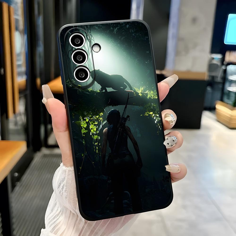 Чехол для телефона T-Tomb Raider для Samsung S26 S25 Plus S20 S20 Plus S22 Ultra S23 FE S21 Plus S21 Ultra Мягкий чехол