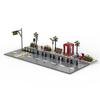 Building Blocks 60304 Urban Road Floor Road T-Type Road Plate Street Light Luminous Bridge Pedestrian Straight