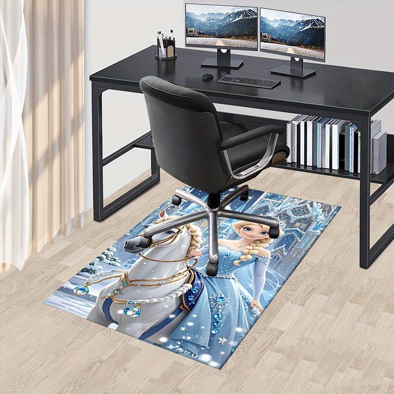 3D Printed Elsa,Frozen,Fantasy Castle Anti-Slip Rug - Machine Washable Office Rug for Living Room, Bedroom, Office - Multiple Sizes