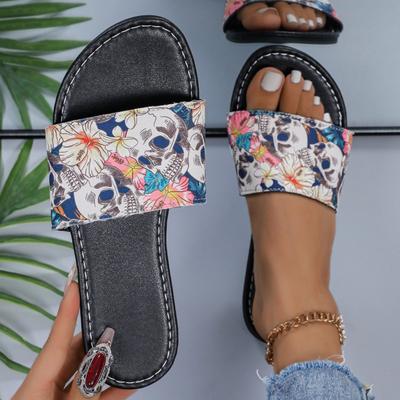 Мода 2024 Тапочки для ванной из ЭВА с цветочным принтом Женские домашние тапочки Летние повседневные Нескользящие тапочки Оптом Сандалии женские