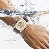 Часы с полым бриллиантом от ведущего бренда, водонепроницаемые, деловые, автоматические механические часы, мужские наручные часы
