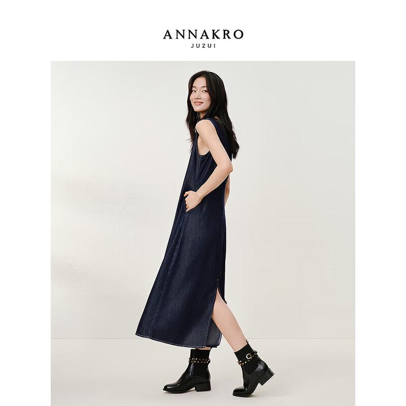 Женское джинсовое платье из лиоцелла Anna Coco свободного кроя