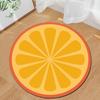 Round Carpet Fruit Orange Lemon Living Room Rug Bedroom Kitchen Entrance Doormat Yoga Mat Chair Cushion Home Decor Carpet