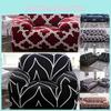Роскошные эластичные чехлы для диванов для защиты 1/2/3/4-местных диванов в элегантном черном и красном цветах