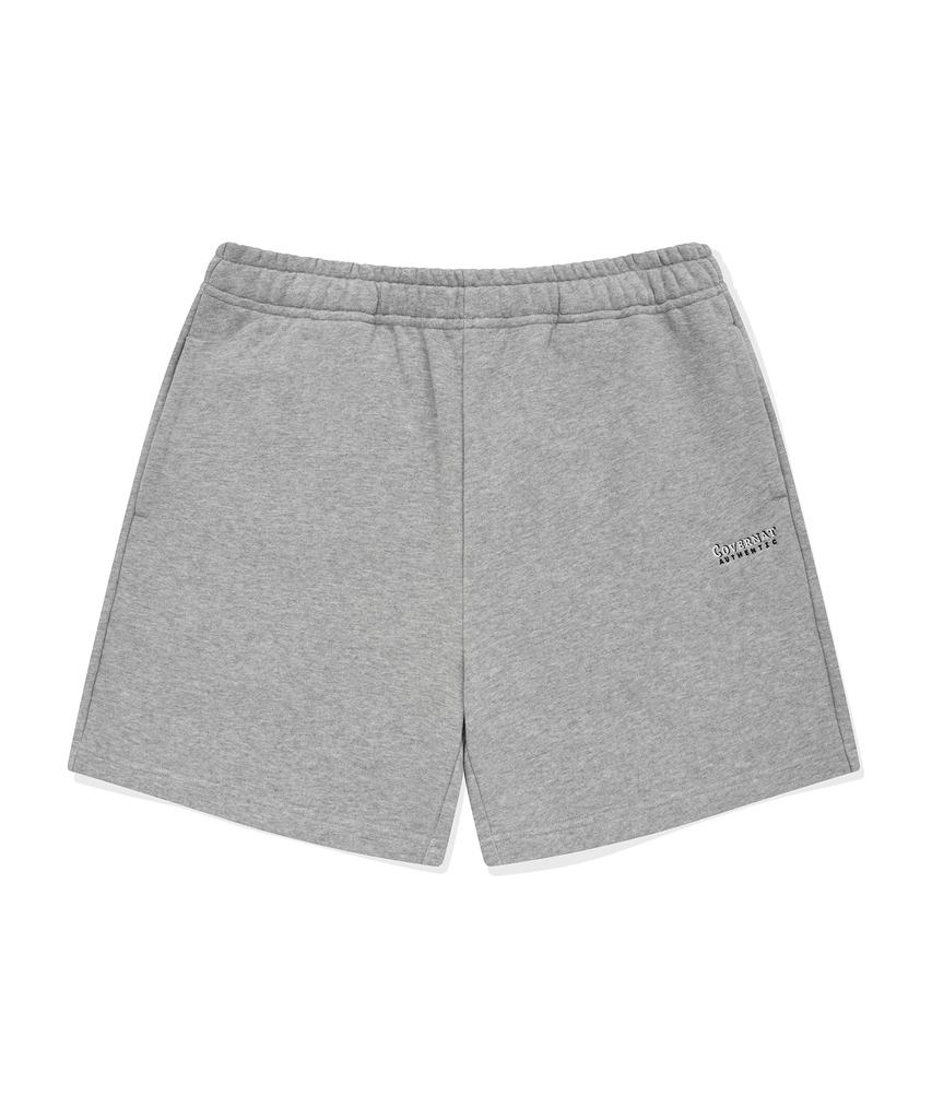 COVERNAT Boxer Fit Sweat Shorts Melange Grey