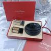 Salvatore Ferragamo 3,5 см мужской ремень люксовый брендовый дизайнерский ремень с двойной пряжкой пряжка один ремень подарочная коробка