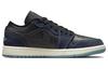 Jordan 1 Низкий SE Черный Темный Обсидиан Змеиная Кожа Женский FJ5478-010