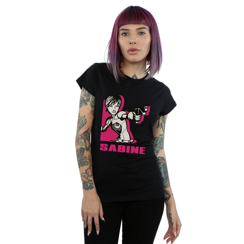 Star Wars Womens/Ladies Rebels Sabine Cotton T-Shirt