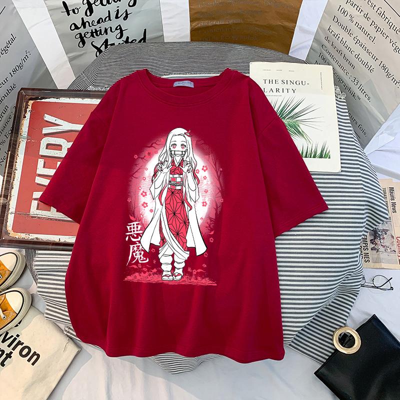 Japanese Anime Demon Slayer T Shirt Men Kawaii Kimetsu No Yaiba Graphic Tees Tanjirou Kamado Unisex Tops Funny T-shirt